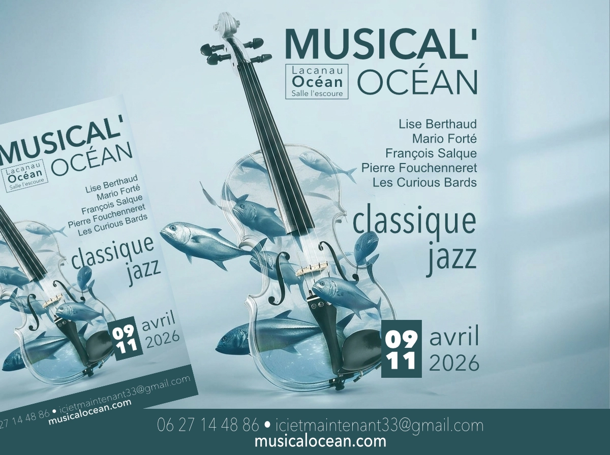 Affiche Musical'Ocean - festival classique-jazz à Lacanau